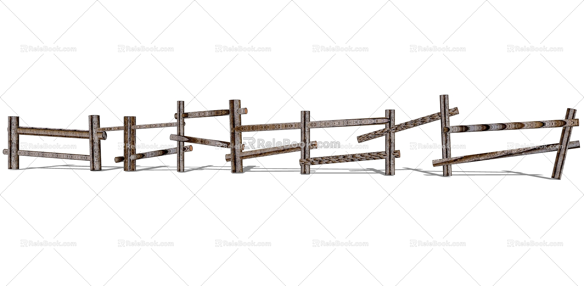 Modern Railing 3d model