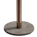 Outdoor Wall Mounted Metal Light With Curved Arm And Glass Shade