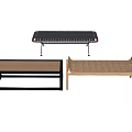 Modern Minimalist Stool Designs With Rattan Seats And Wooden Frames For Indoor Use
