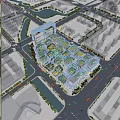 Modern Industrial Factory Complex With Green Space And Efficient Urban Layout