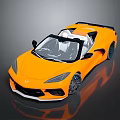 Yellow Convertible Sports Car With Sleek Design Black Accents And Modern Styling