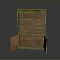 Classic Wooden Bookcase With Open Doors And Multiple Shelves Design