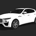 White Maserati SUV With Sleek Sporty Exterior And Black Alloy Wheels