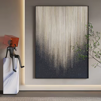 Hanging Painting Decorative Painting 3d model