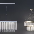Modern chandelier chandelier combination 3d model
