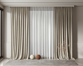 Modern Curtains 3d model