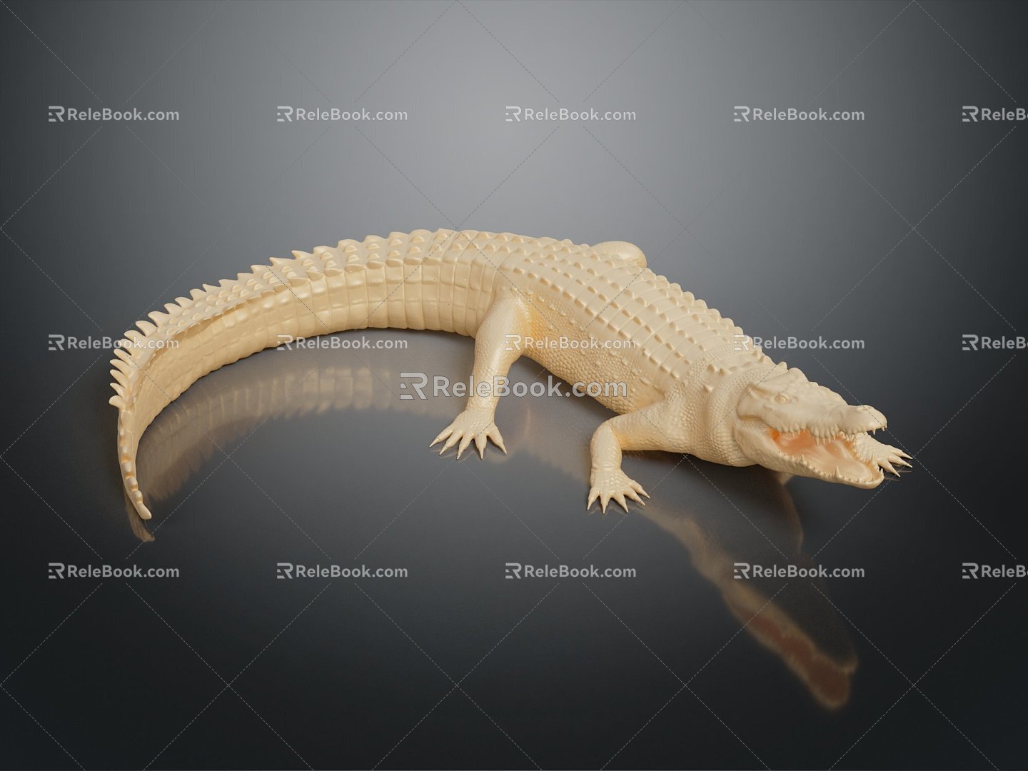 Modern Crocodile Alligator Nile Crocodile carnivore 3d model