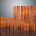 Wooden Strips Of Various Sizes Featuring Natural Wood Grain Arranged For Material
