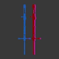 Colorful Decorated Sniper Rifles With Various Patterns And Striped Designs
