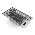 Stainless Steel Deep Fryer With Frying Basket And Digital Temperature Control For Home Kitchen Use