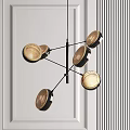 Modern Pendant Lights With Circular And Multi Bulb Designs For Interior Decor 3d model