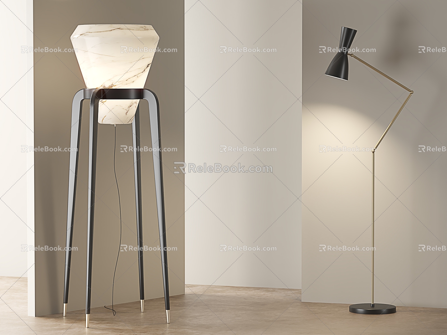 Floor lamp 3d model