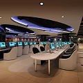 Modern Internet Cafes 3d model