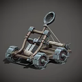 Ancient siege equipment for ejection weapons 3d model