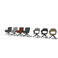 Stylish Leisure Chairs In Multiple Colors With Comfortable Armrests And Metal Legs