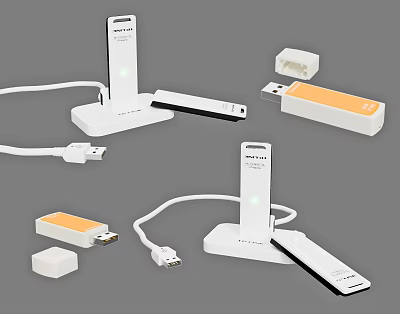 Modern Disk Docking Dock Disk 3d model