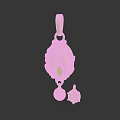Ornate Gold Pendant With Intricate Floral Pattern Star Charm And Gemstone