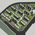 Residential Garden Landscape Design With High Rise Buildings Green Plants And Walkways