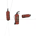 Old fire extinguisher 3d model