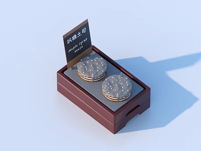 cake bread food 3d model