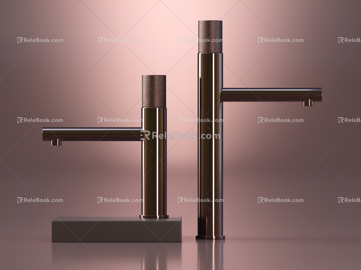 Simple faucet water fixture bathroom hardware 3d model