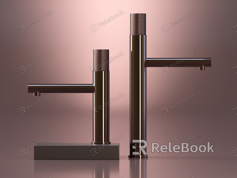 Simple faucet water fixture bathroom hardware model