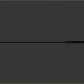 Katana With Black Scabbard Red Handle Long Blade On Gray Gradient Background And Reflection