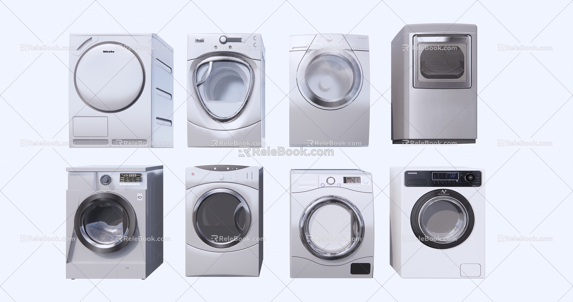 Modern washing machine combination model