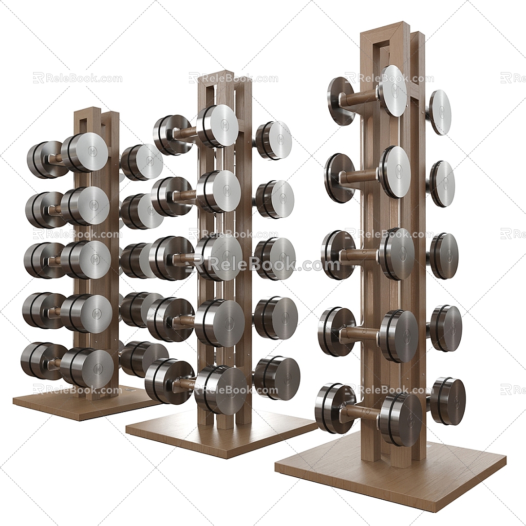 Fitness Equipment Dumbbell 3d model