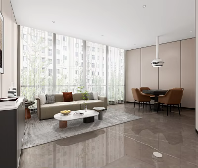 Modern Hotel Chess and Cards Room With Mahjong Tables Comfortable Chairs And Bright Lighting 3d model