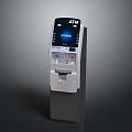 Modern ATM Machine With Touchscreen Display Card Reader And Cash Dispenser 3d model
