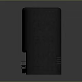 Black Cylindrical Computer Power Adapter With Plug Design For Laptop Charging