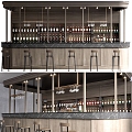 Modern Bar Bar Bar 3d model