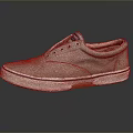 Light Brown Canvas Casual Shoes With White Brown Sole And Retro Design