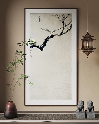 New Chinese Hanging Paintings Chinese Hanging Paintings 3d model