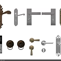Different Styles of Door Handles with Carved Lion Head Minimalist Electronic and Decorative Designs