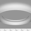 Modern Ceiling Design With Round Double Layer And Recessed LED Light