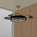 New Chinese Style Fan Light Invisible Fan Light Ceiling Fan Light Simple Fan Light Electric Fan Light 3d model