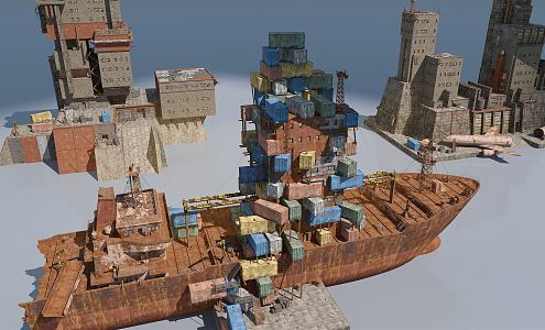 Industrial LOFT ship 3d model