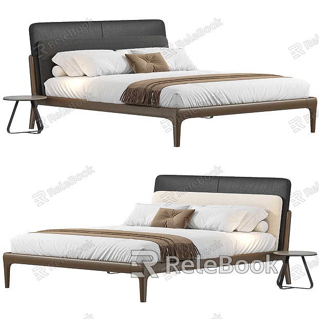 BertO Modern Leather Double Bed model