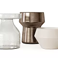 Modern Stylish Side Tables with Transparent Glass Metallic and White Finishes for Living Room Decor