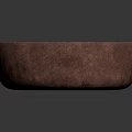 Brown Ceramic Bowl With Loop Handles And Textured Surface On Dark Background 3d model