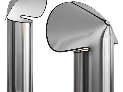 Modern Floor Lamp Flower Chiara 3d model
