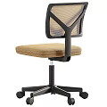 Modern Office Chair With Mesh Back And Multiple Color Seat Cushions On Wheels