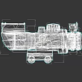 Weapon Scope 3D Model Design with Red Dot and Adjustment Knobs