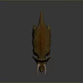 Realistic Triceratops 3D Model With Brown Orange Body Horned Dinosaur Detailed Textured Skin Standing Pose
