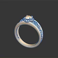 Exquisite Gold Fashion Ring With Detailed Engraved Patterns And Sparkling Central Gemstone