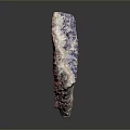 Natural Red Stone With Purple Specks And Rough Textured Surface For Decorative Use