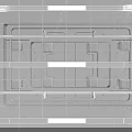 Modern Grid Ceiling Design With Linear Recessed Lights And Metal Framework