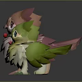 Cute Owl Like Game Movie Characters With Pink Green Feathers And Red Berries